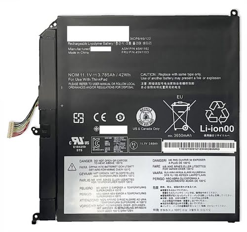 45N1102, 45N1103 replacement Laptop Battery for Lenovo 36971A1, M/T 3701, 11.1V, 42wh